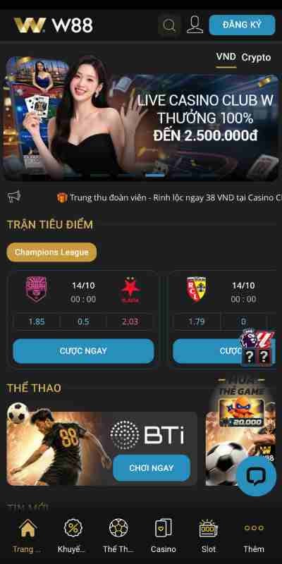 ứng dụng W88 ứng dụng W88