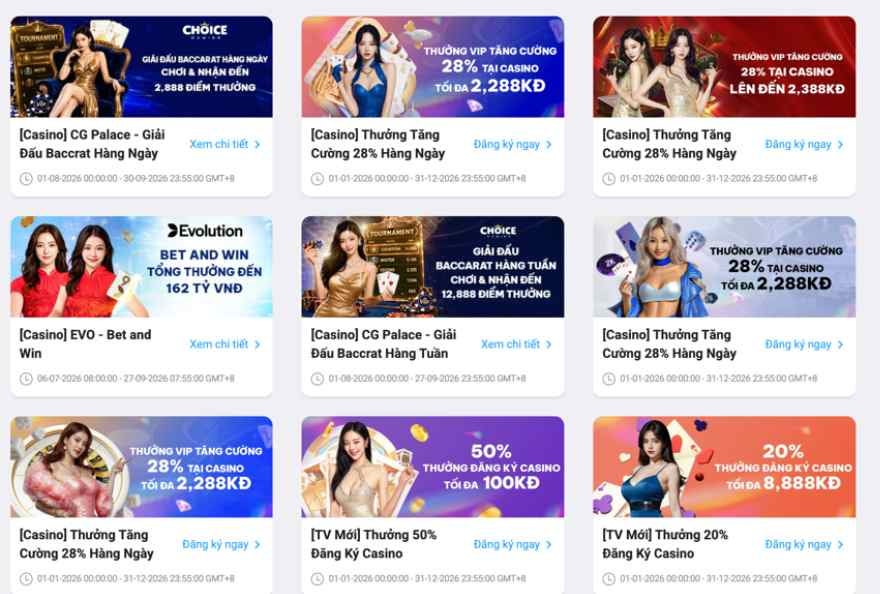các khuyến mãi casino thường gặp các khuyến mãi casino thường gặp